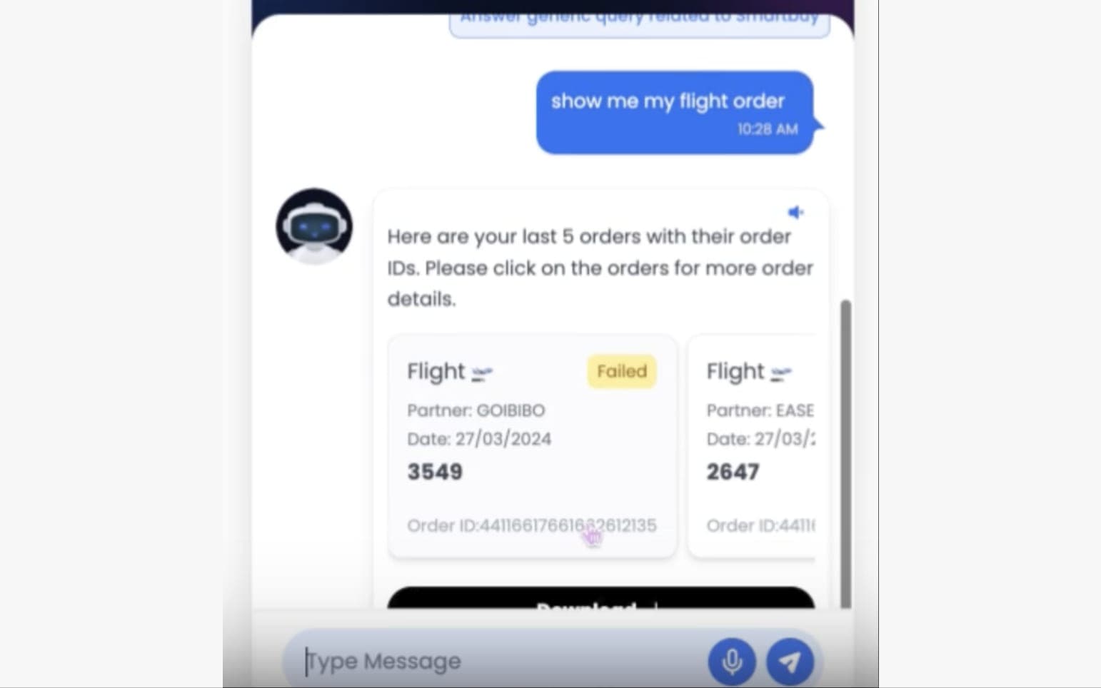 CHATBOT — CONVERSATION UI