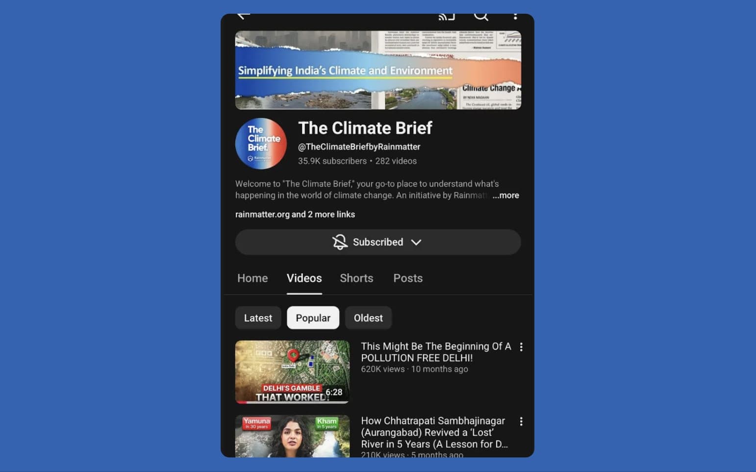 The Climate Brief cover