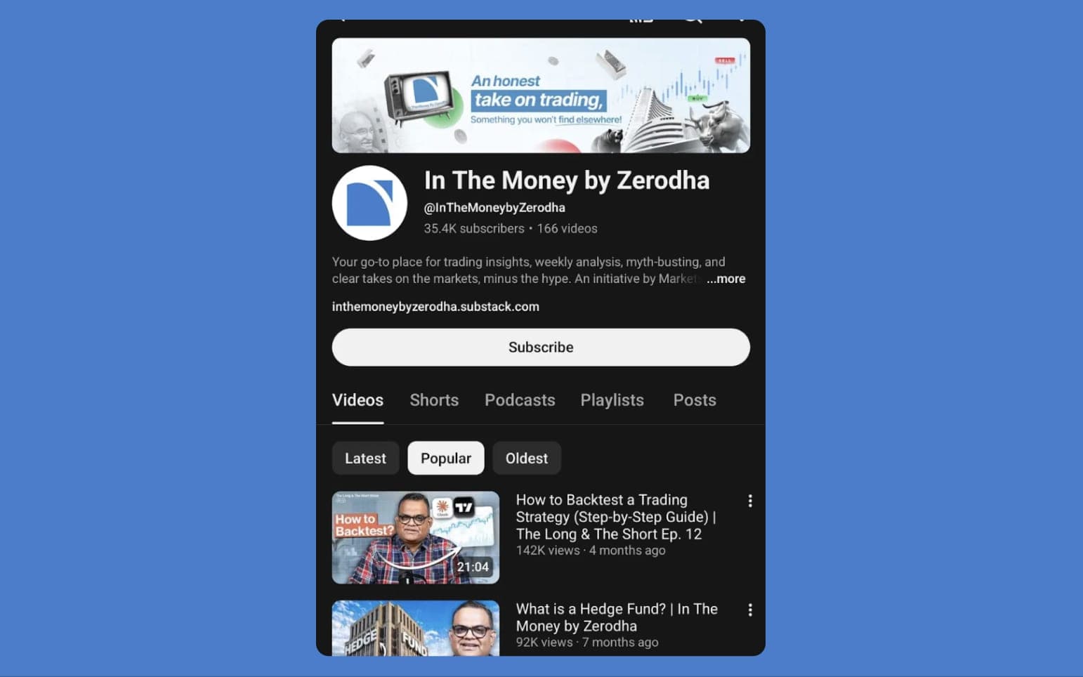 In The Money by Zerodha cover