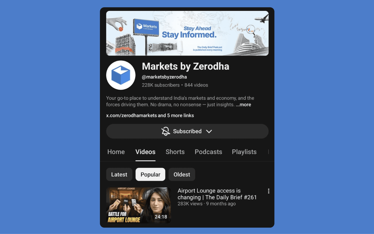 Markets by Zerodha (English) cover